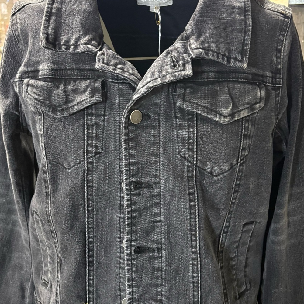 Tractr Black Jean Jacket Classic Style